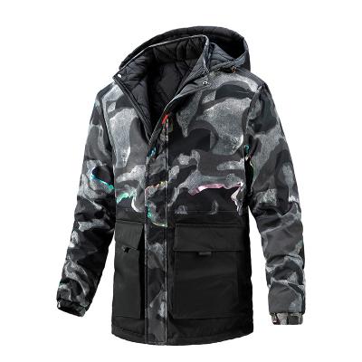 China MAN WINTER JACKET Fashion Reversible Mid Length Camouflage Coat Casual Coat Men's Top for sale