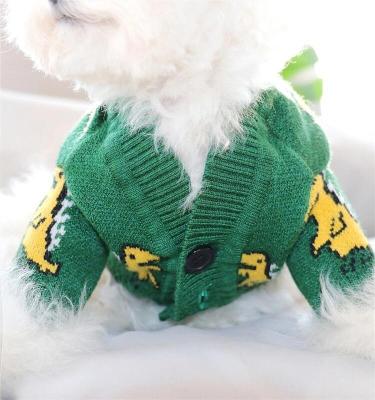 China 2021 Acrylic or Custom Wholesale Drop Shipping Spring Clothing Low Pet Quadruped Dogs/Fall Pet Clothing Coat Outdoor Jacquard Knit Sweater for sale