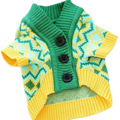 China Wholesale Viable Luxury Dog Clothes UG Heart Novelty Designer Knitted Sweater Pet Cat Dog Sweater for sale