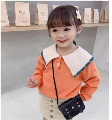 China Kids 2021 New Styles Anti Shrink Custom Girl Knitted Clothing Pullovers Knitwear Tops Long Sleeves Autumn Winter Kids Sweater for sale