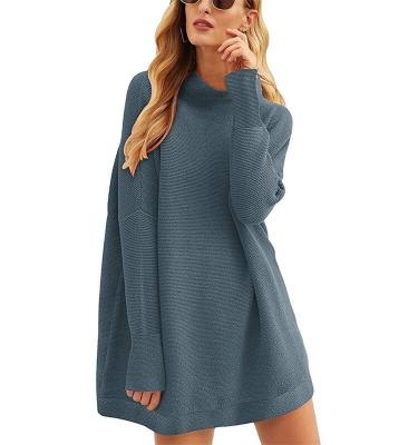 China 2021 wholesale Anti-wrinkle turtle neck knitwear tops longsleeve pullovers autumn winter ribs knit women plus size sweaters r for sale