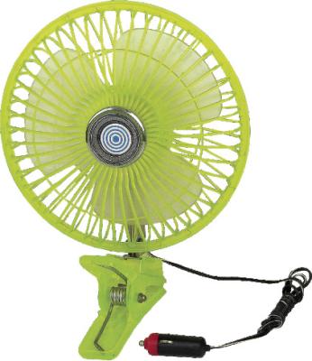 China Plastic Green Car Cooling Fan Full Safety Plastic Guard  8” Oscillating for sale