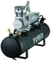 China Zwart Duurzaam 12v Air Suspension Compressor Met Tank Heavy Duty Voor Auto Te koop