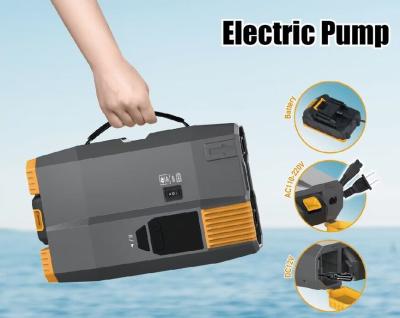 China 12 Volt Electric Sup Pump With Battery And AC110V-220V Long Time Working 20psi With Screen for sale