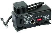 China AC110-230V/DC12V Veranderbare stroom Autoband luchtcompressor met spuitstuk Te koop