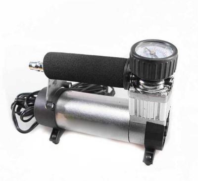 China Silver Black Heavy Duty Portable Air Compressor 12v 140 Psi Air Pump For Car for sale