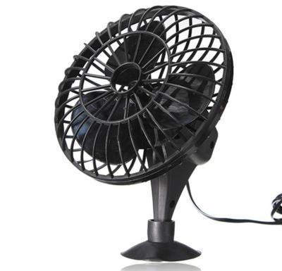 China Zwarte kunststof mini auto ventilator DC 12V koeling auto ventilator met aansteker Te koop