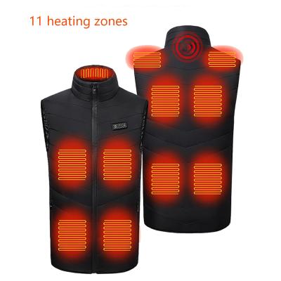 China Clothing 11 Passionate Places USB Heating Heated Vest Powered Clothing Heating Outdoor Ski Heating Men's Rechargeable Thermal Winter Vest Winter Vest for sale