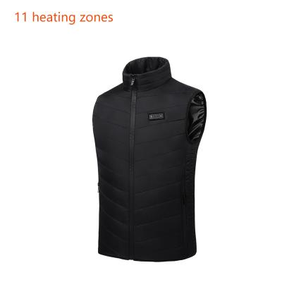 China Usb Heating Heated Clothing Men Women 11 Sets Heating Heated Vest Jacket Clothing Hunting Thermal Vest for sale