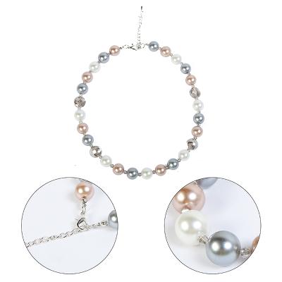 China FASHIONABLE Cheap Trendy Women's Jewelry Necklace Pendants Short Pearl Scarves Necklaces for sale