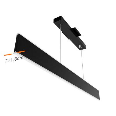 China Modern Ultra Thin ETL Listed 3ft White 4ft Black Finish Architectural Linear Lighting Aluminum Profile for sale