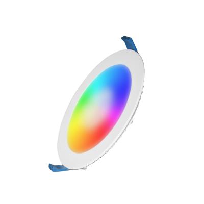 China 2021 Hot Sales Modern Smart RGB Colorful Recessed Intelligent Dimmable Downlight With Phone APP for sale