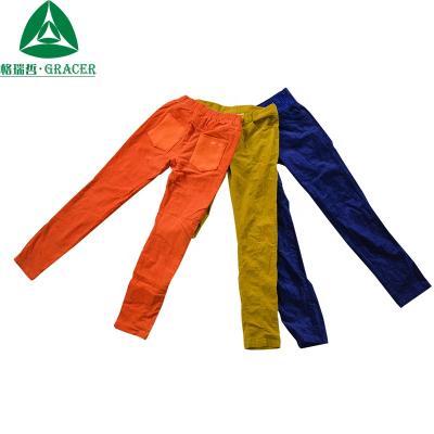 China Straight fashionable corduroy pants men's old clothes used clothing second-hand clothes Korean style for sale