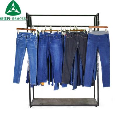 China Men's breathable clothing designers used jeans second-hand clothes clothing in Korea for sale