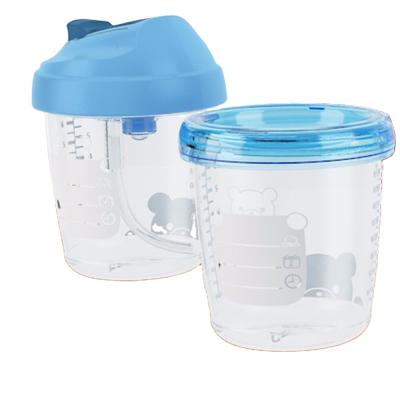 China New storage 180ml BPA storage cup baby breastmilk bottle multifunctional bpa free storage snack free cup for sale