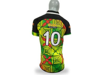 China Breathable Weltcup-Rugby-Kleidung, zufällige Rugby-Hemden sublimiertes Drucken zu verkaufen