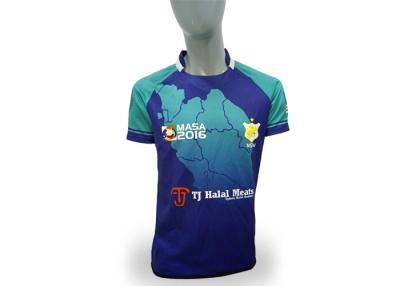 China Multi de Unie van het Kleurenrugby van de de Koppelingsstof van Jerseys 260gsm de Rimpel Bestand Was gemakkelijk Te koop