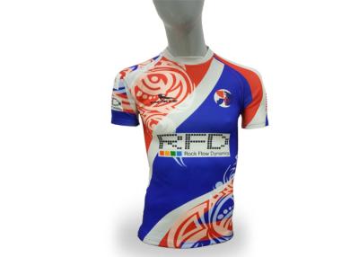 China Het Rugbyunie van het uitrustingsmerk van de de Koker Volwassen Grootte van Jerseys Kort de Douanepatroon/Embleem Te koop