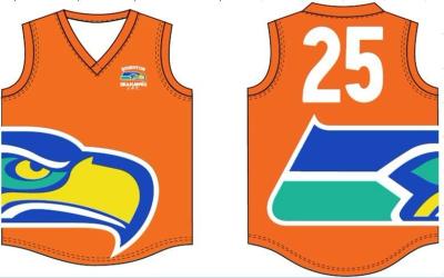 China De Voetbal Jerseys die van Australië AFL overal Om het even welke Kleuren Volledige Sublimatie drukken Geen het Langzaam verdwijnen Te koop