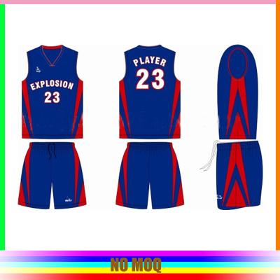 China Various Size Basketball League Jerseys Sublimation Logo Polyester Anti - Bacterial for sale