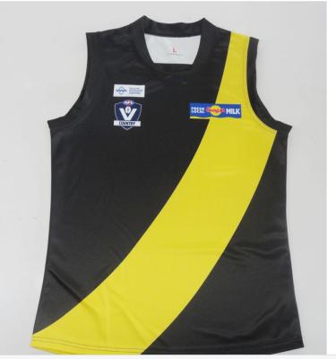 China Sublimated AFL Football Jerseys Rugby Singlet AFL Jumper With Team Name / Number for sale