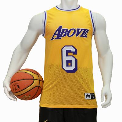 China Round Neck Basketball League Jerseys 140-230gsm Fabric Quick Dry Anti - Pilling for sale