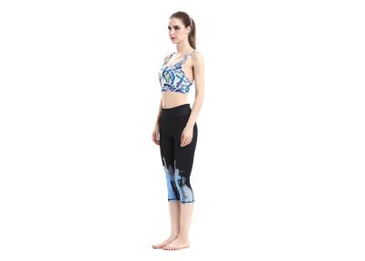 China Druckmaschen-Sport-Kompressions-Strumpfhosen-sexy Gewebe-Breathable Yoga-Gamaschen-Hosen zu verkaufen