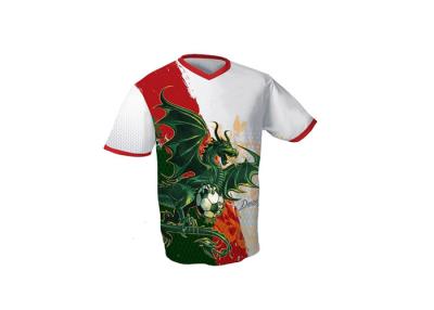 China Trocken - geeignete volle Sublimations-kundenspezifisches Fußball-Trikot-Sportkleidung Soem angenommen zu verkaufen