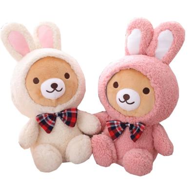 China Custom Stuffed Toy Rabbit Bunny Bear Stuffed Soft Funny Animal Soft Doll Plush Toy Customization Plush Toys for sale