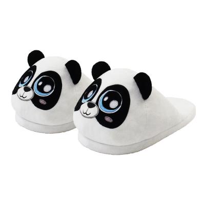 China Fashion Trend Panda Slippers Unique Plush Panda Custom Cute Soft Cute Animal Slippers for sale