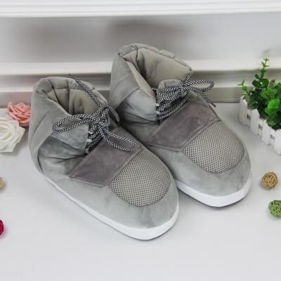 China New Designs Winter Outdoor Slipper Men Outdoor Plush High Cut Shoes Big Soft Slippers for sale