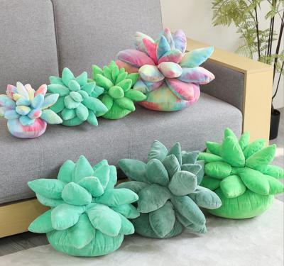 China SOFT AND FUN Home Plush Pillow Sofa Throw Plant Pillows Decorative Succulent Tiles for sale