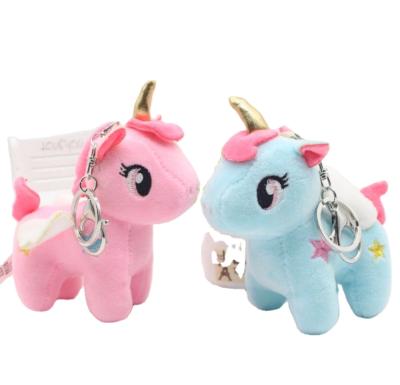 China Cozy Fun Stuffed Plush Unicorn Plush Toy Anime Car Stuffed Key Chain For Backpack for sale