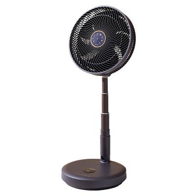 China Battery Fan Height Adjustable Household High Wind Circulating Silent Electric Folding Flexible Timer Automatically Swing DC Table Fan for sale