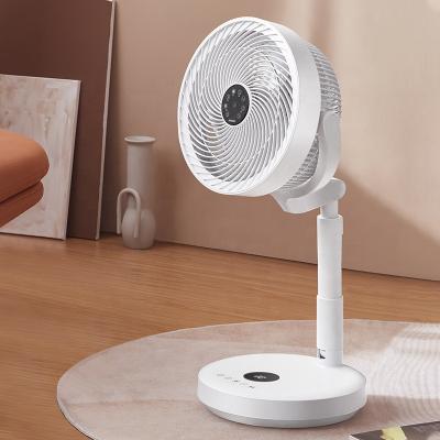 China Hot sale rechargeable battery radio wind led display dc table fan tuya smart remote control portable electric app for sale