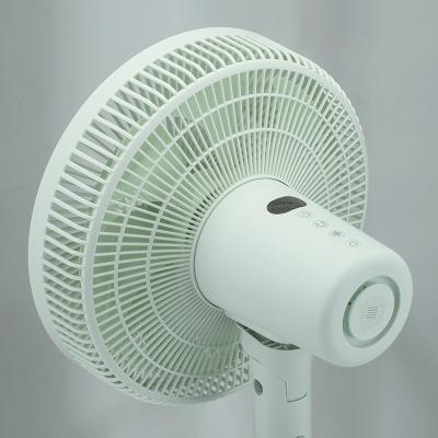 China Air Circulator Fan 12 Inch Power Voice Dc Smart Tabletop Fan Delux Home Super Multi-Function Electric Fan Stand Height for sale