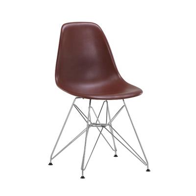 China Dining Room High Quality Brown Color PP Powder Coated Legs Office Chair for sale