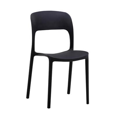 China Hot Selling Black Color PP Material Dining Room Home Furniture Dining Chair For Sale for sale