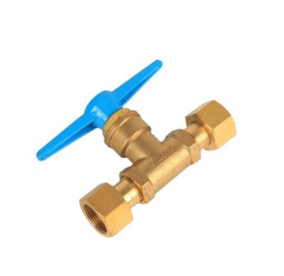 China Cylinder high quality durable high temperature and durable brass ball valve hpb59-1 qjt200-8 direct for sale