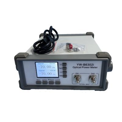 China High Quality Fiber Optic Power Meter Above Ben Dual Channel OEM YW-B6302i 1550nm/1625nm FTTH FTTB FTTC FTTH FTTX for sale