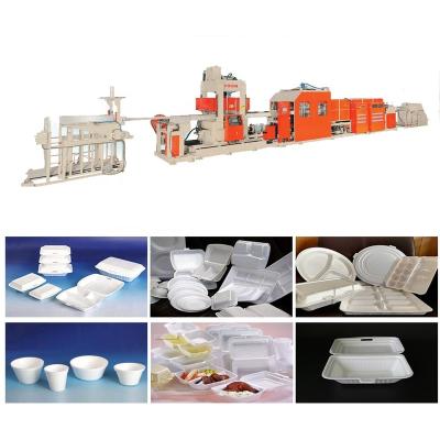 China Hotels Automatic Plastic Thermoforming Machine , Disposable Thermocol Plate Making Machine for sale