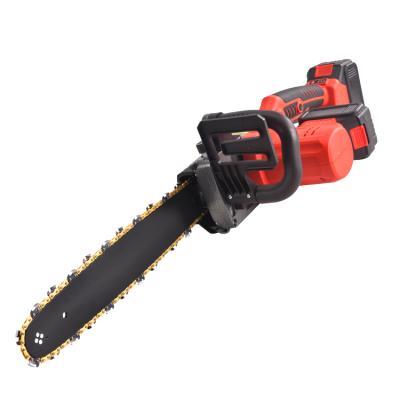 China 2021 Factory Wholesale Electric Chainsaw Lithium Battery Chainsaw Cutting Wood Outlet Popular High Quality Cordless Saw Anti-skid for sale