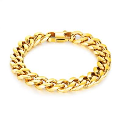 China Durable Wholesale Custom Hombre Bracelets Pulseras Cuban Link Chain for sale