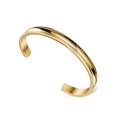 China Hot Sale 7mm Width Jewelry Manufacturer Cheap Custom 316L Stainless Steel Classic Inspirational Cuff Bracelet For Gifts for sale