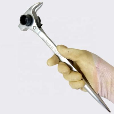 China Multifunctional Nail Hammer Shank Claw Hammer Ratchet Wrench Sharp Wrench for sale