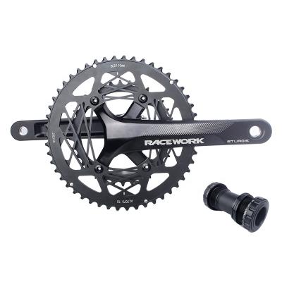 China 2021 New Genuine RACEWORK BMX Road Bike Aluminum Alloy Crankset 53-39T 50-34T Crankset for sale