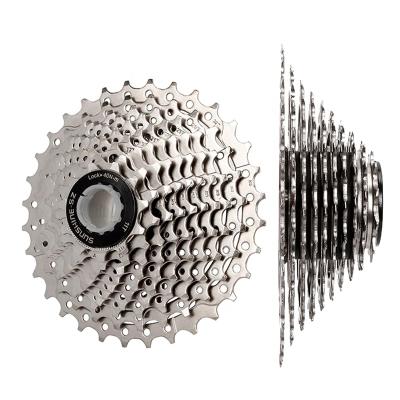 China Authentic road bike 2021 hot sale sun 9 speed 11-23T 25T 28T carbon steel road bick bicycle cycle cassette freewheel for shimano for sale