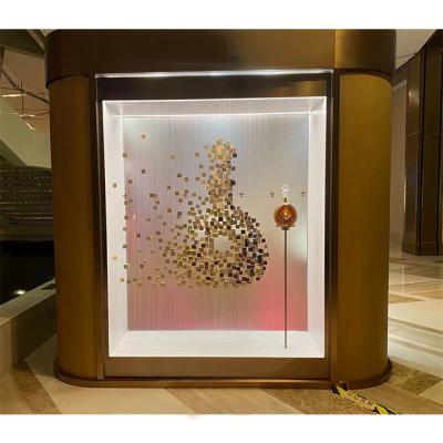 China Special Paper Luxury Boutique Hanging Decorative Window Display With Perspex Paper Reflectors for sale