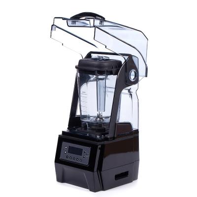 China Cheap Hotel Screen Hotel Liquid Crystal Display 1500W Juice Maker Sound Proof Cover Mute Commercial Digital Blender for sale