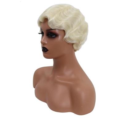 China Wanda Pixie Cut Wig 1920s Original Pure Natural Hairstyle Retro Hair Wigs Cheap 13X1 Lace Front Wigs 613 Pixie Lace Front Wig For Women for sale